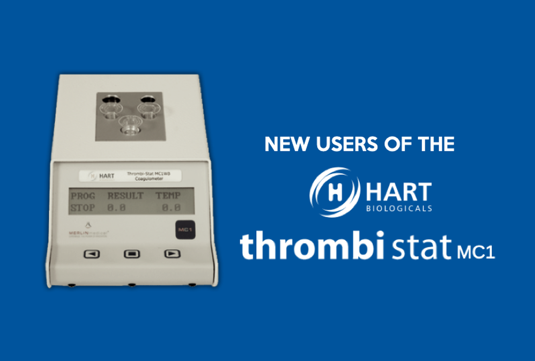 New users of the Hart Biologicals Thrombistat MC1WB System Image