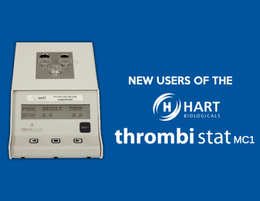 New users of the Hart Biologicals Thrombistat MC1WB System Image