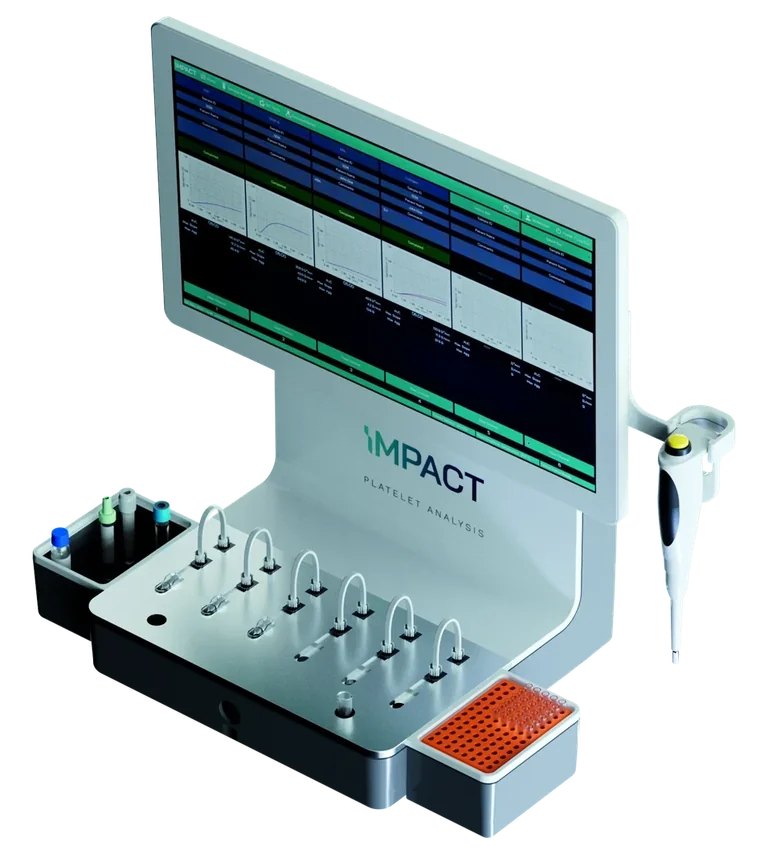IMPACT whole blood impedance aggregometer