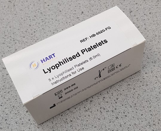 Lyophilised Platelets - 5 x 6.0ml