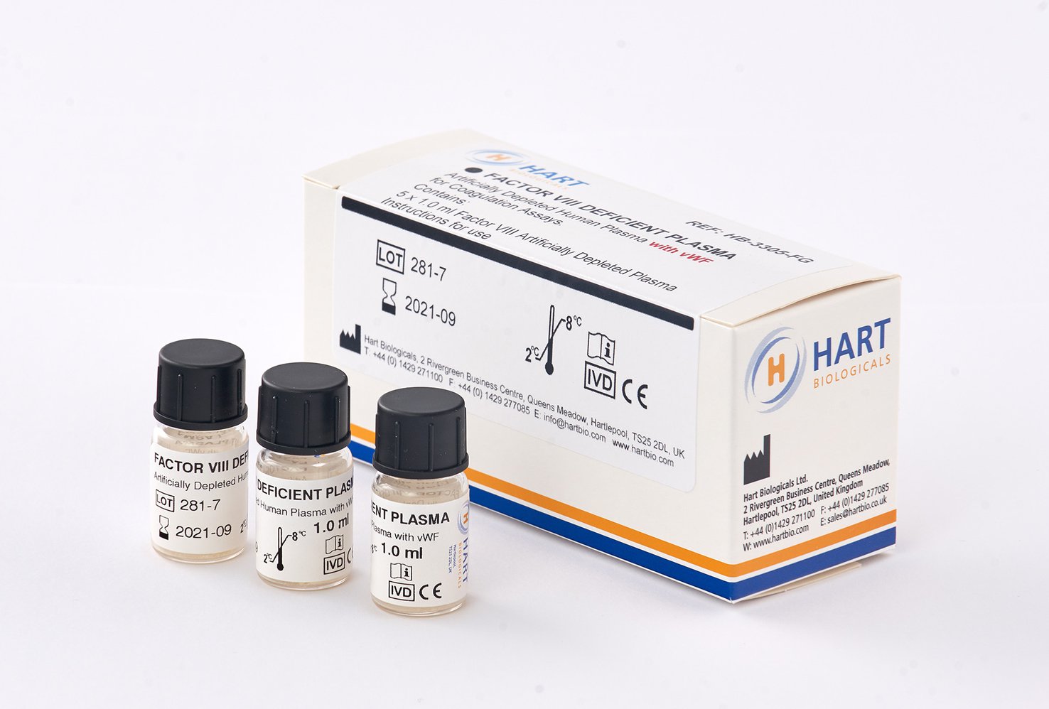 Factor Viii Deficient Plasma With Vwf Hart Biologicals